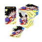 A colorful Dragon Ball Super Card Game Deck Box featuring Son Goku. Brand: Ultra PRO, Item: Explosive Spirit Son Goku Full-View DECK BOX®.
