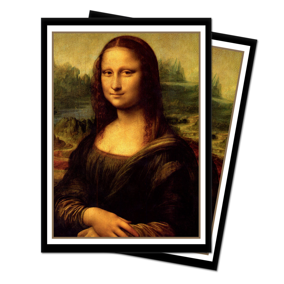A Fine Art Mona Lisa Standard DECK PROTECTOR® Sleeves (65ct) by Leonardo da Vinci. Brand: Ultra PRO, Item: Fine Art Mona Lisa Standard DECK PROTECTOR® Sleeves (65ct)