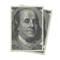 A pair of Fine Art Benjamin Franklin Standard DECK PROTECTOR® Sleeves. Brand: Ultra PRO, Item: Fine Art Benjamin Franklin Standard DECK PROTECTOR® Sleeves (100ct).