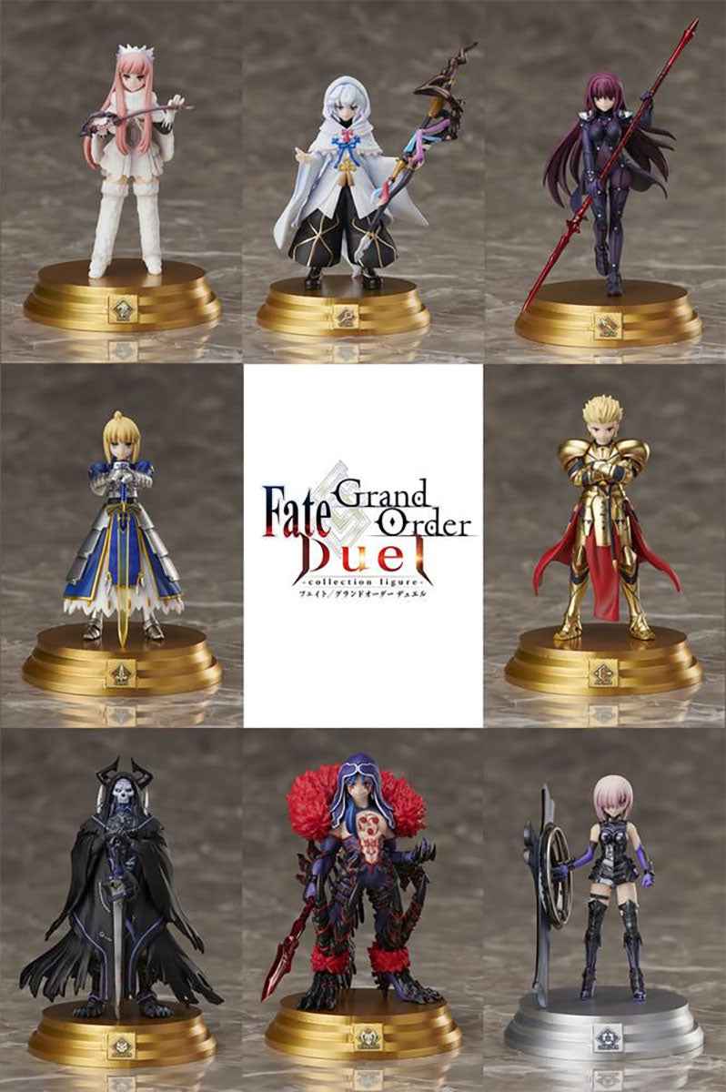 A collection of Fate/Grand Order Duel Collection figures. Brand: Ultra PRO, Item: Fate/Grand Order Duel Collection Single Figure Blind Box - 1st Edition.