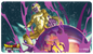 A golden Frieza Dragon Ball Super Card Game playmat. Brand: Ultra PRO, Item: Golden Frieza Standard Gaming Playmat Mousepad for Dragon Ball Super