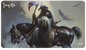 A dark fantasy gaming playmat featuring the Death Dealer by Frank Frazetta. Brand: Ultra PRO, Item: Death Dealer Standard Gaming Playmat Mousepad.