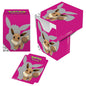 A pink Eevee Full-View DECK BOX® for Pokémon Trading Card Game. Brand: Ultra PRO, Item: Eevee Full-View DECK BOX®.