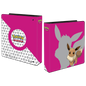 A pink Eevee 3-ring album. Brand: Ultra PRO, Item: 2" Eevee 3-Ring Album for Pokémon