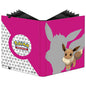A pink Eevee 9-Pocket PRO-BINDER for Pokemon Trading Card Game. Brand: Ultra PRO, Item: Eevee 9-Pocket PRO-BINDER.