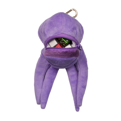 A purple Dungeons & Dragons Mind Flayer Gamer Pouch. Brand: Generic, Item: Dungeons & Dragons Mind Flayer Gamer Pouch.