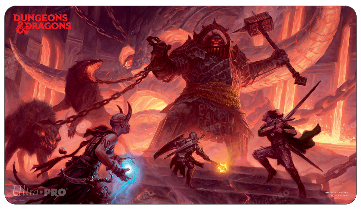 A Dungeons & Dragons Fire Giant Standard Gaming Playmat. Brand: Ultra PRO, Item: Fire Giant Standard Gaming Playmat for Dungeons & Dragons.