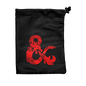 A black Dungeons & Dragons Treasure Nest drawstring bag. Brand: Ultra PRO, Item: Dungeons & Dragons Treasure Nest