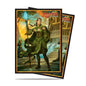 A green and gold Amonkhet Nissa Standard DECK PROTECTOR® Sleeves (80ct) for Magic: The Gathering. Brand: Ultra PRO, Item: Amonkhet Nissa Standard DECK PROTECTOR® Sleeves (80ct)