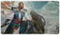 A Magic: The Gathering Iconic Masters Teferi, Mage of Zhalfir Standard Gaming Playmat. Brand: Ultra PRO.