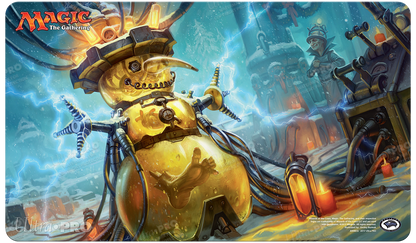 A "Happy Holidays Some Disassembly Required" Gaming Playmat for Magic: The Gathering. Brand: Ultra PRO, Item: Happy Holidays Some Disassembly Required Gaming Playmat.
