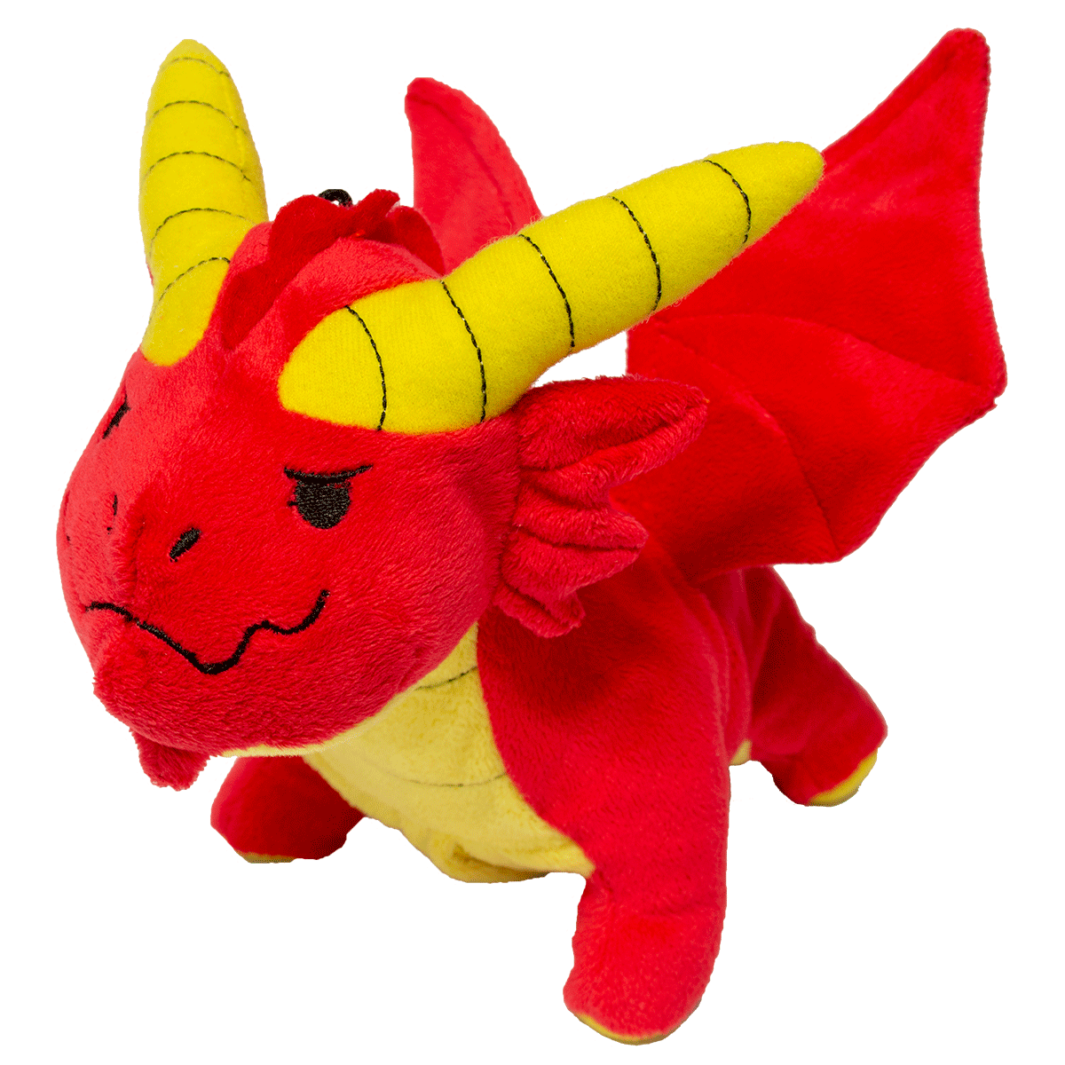 A red plush dragon gamer pouch. Brand: Dungeons & Dragons, Item: Red Dragon Gamer Pouch.