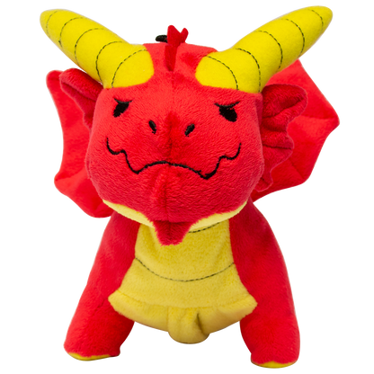 A red plush dragon gamer pouch. Brand: Ultra PRO, Item: Dungeons & Dragons Red Dragon Gamer Pouch.