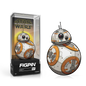 A white and orange FiGPiN collectible of BB-8 from Star Wars. Brand: FiGPiN, Item: Star Wars BB-8