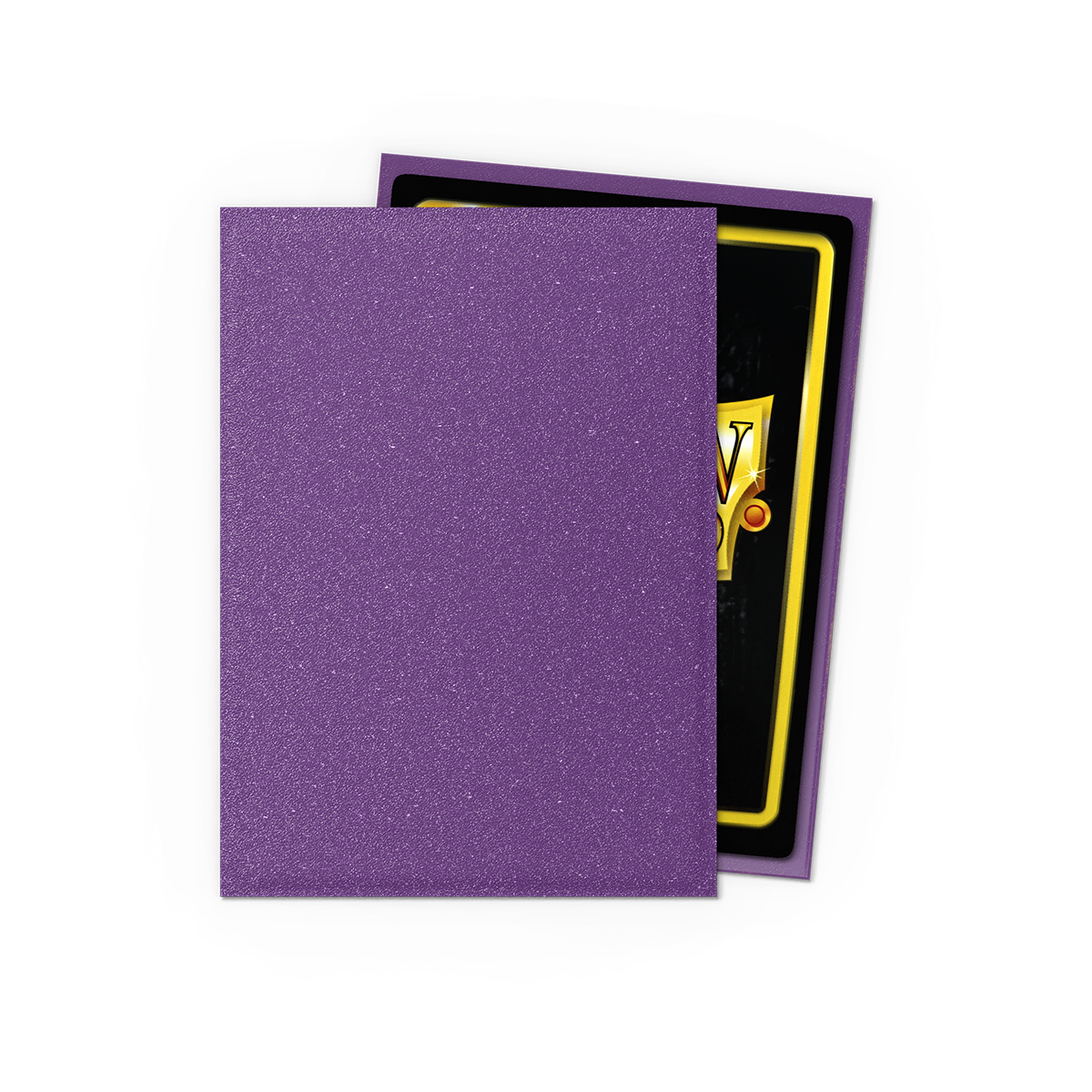 A purple matte Japanese card sleeve. Brand: Dragon Shield, Item: Amethyst - Matte Sleeves