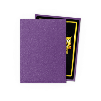 A purple matte Japanese card sleeve. Brand: Dragon Shield, Item: Amethyst - Matte Sleeves