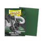 A Forest Green Non-Glare Matte Sleeves. Brand: Dragon Shield, Item: Forest Green - Non-Glare - Matte Sleeves.