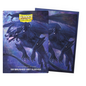 A blue and purple brushed art sleeve featuring a dragon constellation. Brand: Dragon Shield, Item: Constellations of Arcania 100 Brushed Art Sleeves.