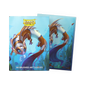 A blue brushed art sleeve featuring the Cinderfin dragon, a clownfish-like creature swimming in an underwater scene. Brand: Dragon Shield, Item: The Cinderfin - Brushed Art Sleeves.