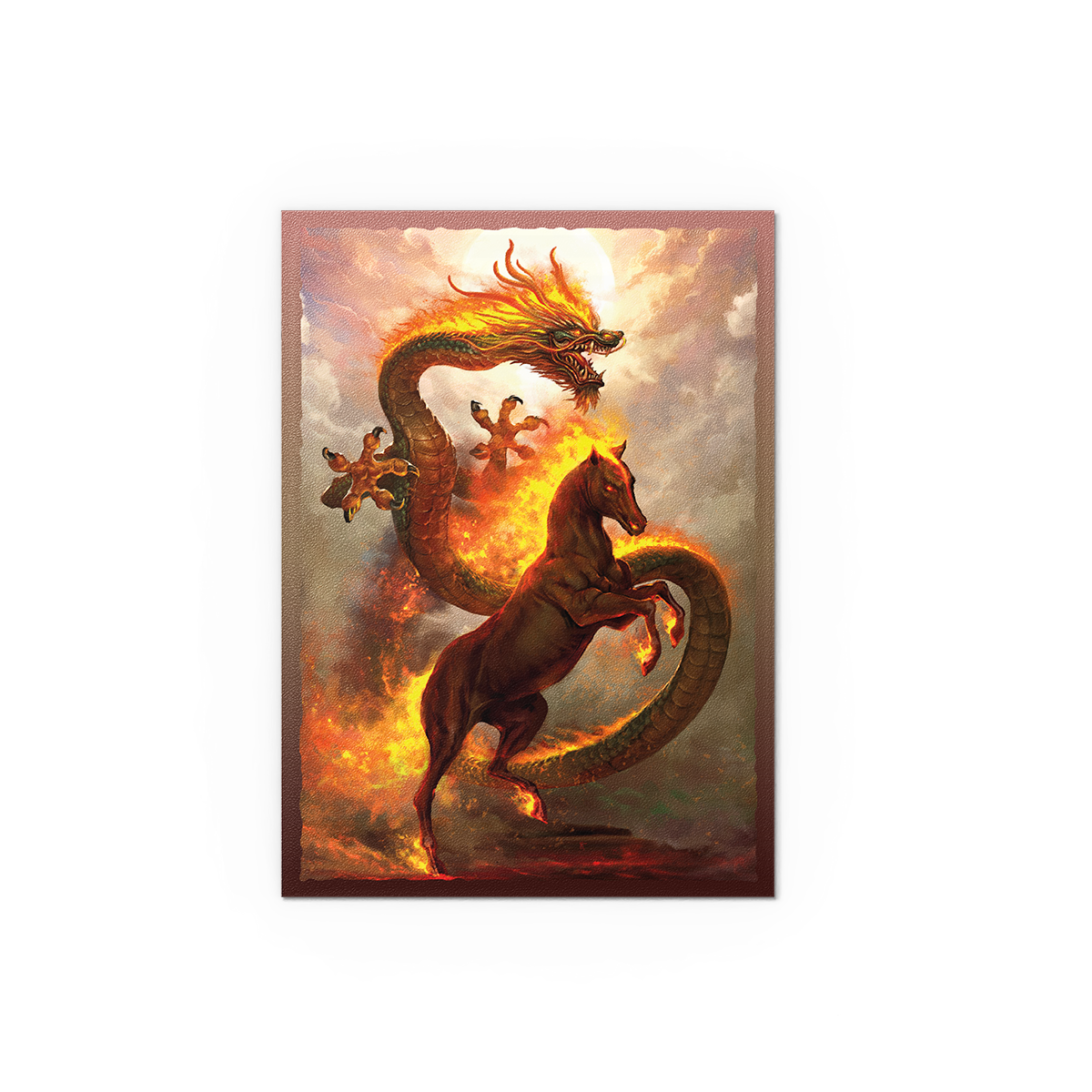A Fire Horse 2026 Matte Dual Art Sleeves. Brand: Unknown, Item: Fire Horse 2026 - Matte Dual Art Sleeves.