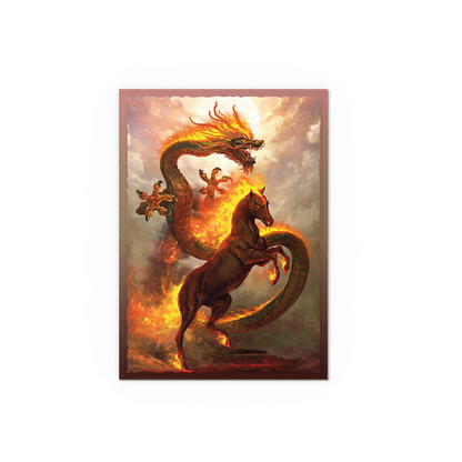 A Fire Horse 2026 Matte Dual Art Sleeves. Brand: Unknown, Item: Fire Horse 2026 - Matte Dual Art Sleeves.