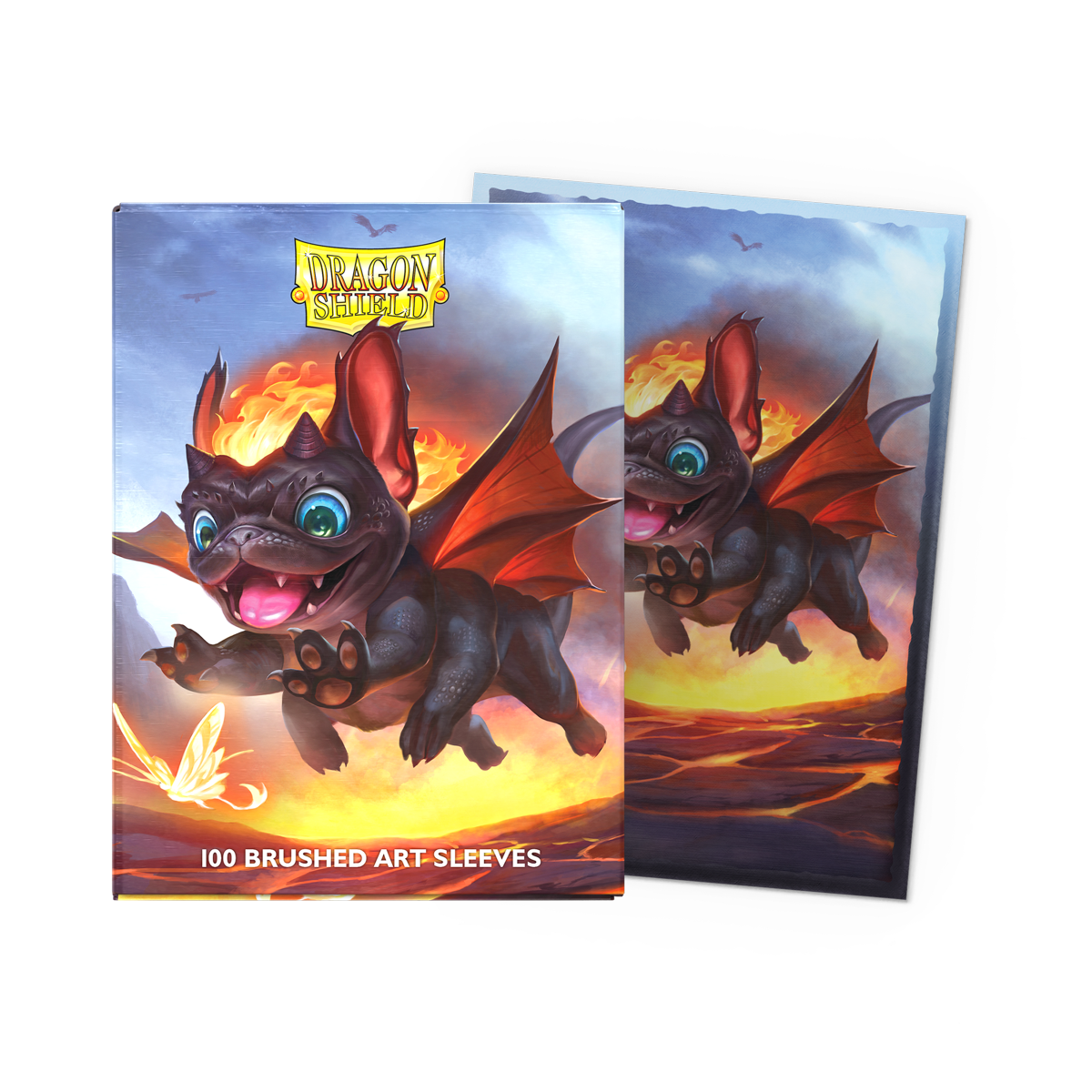 A Brushed Art Sleeves product featuring the Wufdragon illustration. Brand: Dragon Shield, Item: The Wufdragon - Brushed Art Sleeves.
