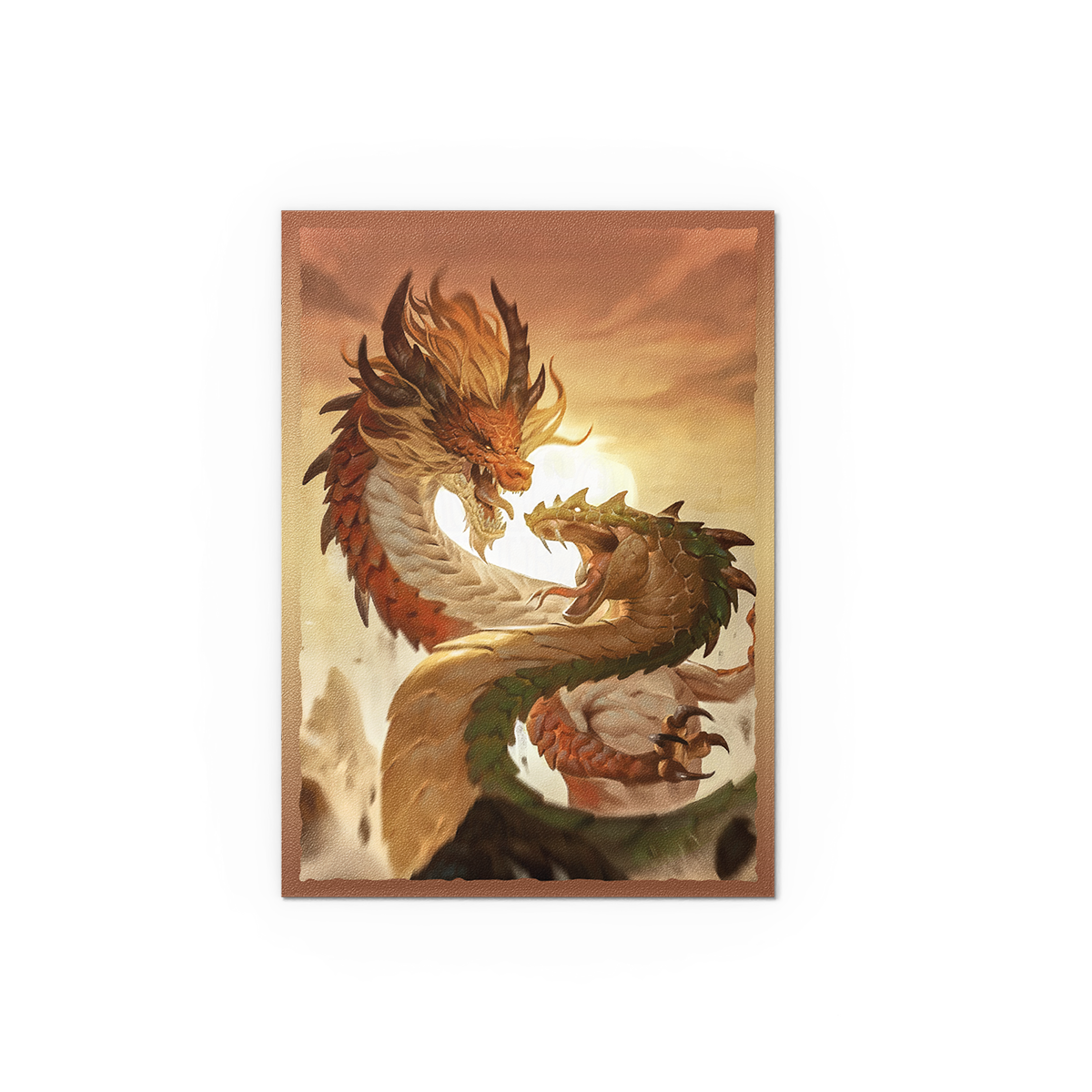 A Wood Snake 2025 Japanese Matte Dual Art Sleeves. Brand: Dragon Shield (Dev), Item: Wood Snake 2025 - Matte Dual Art Sleeves