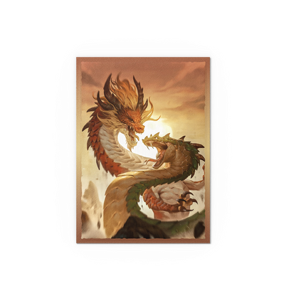 A Wood Snake 2025 Japanese Matte Dual Art Sleeves. Brand: Dragon Shield (Dev), Item: Wood Snake 2025 - Matte Dual Art Sleeves