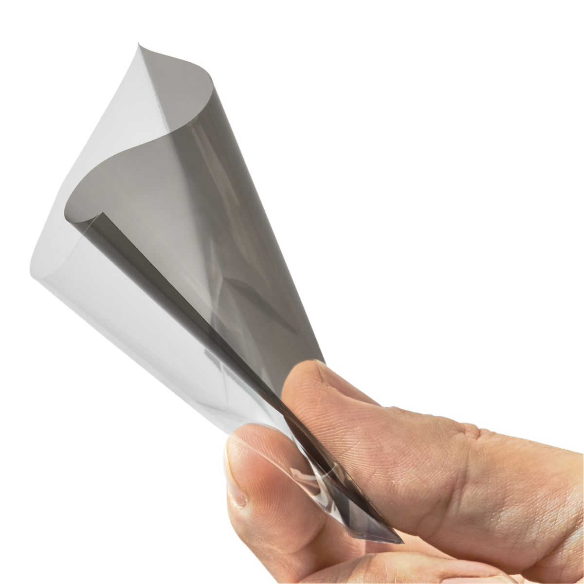 A transparent grey toploading perfect fit sleeve. Brand: nan, Item: Smoke - Toploading Perfect Sized Sleeves.