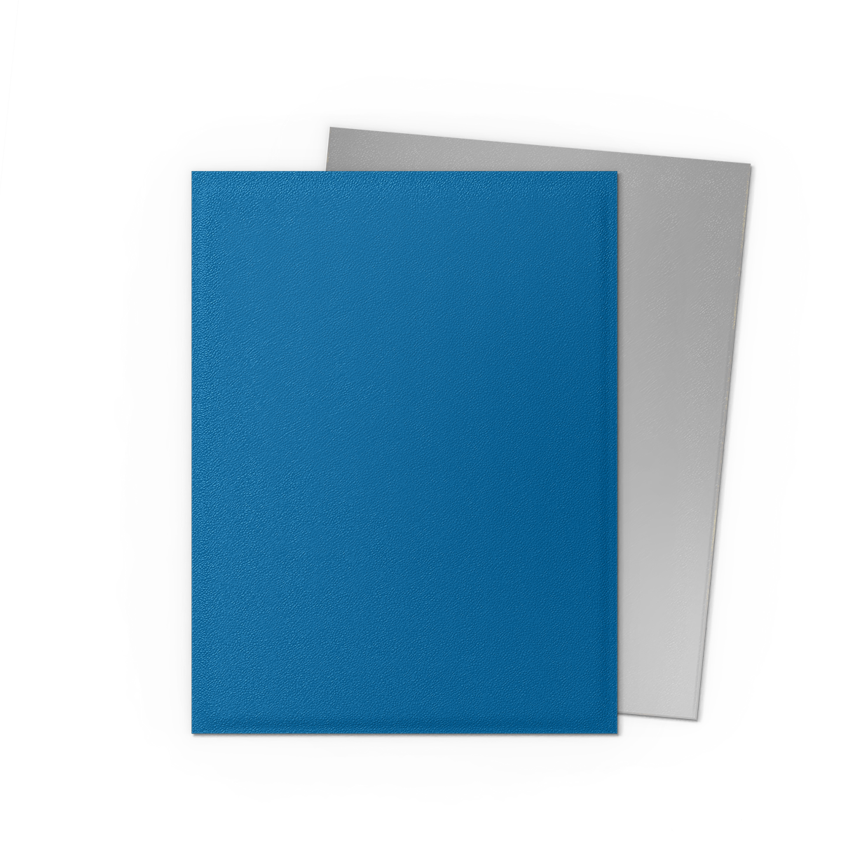A Cobalt Blue and Silver Matte Dual Sleeves. Brand: Not Specified, Item: Cobalt & Silver - Matte Dual Sleeves.
