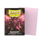 A pink Dragon Shield Blossom 100 Matte Dual Sleeves.