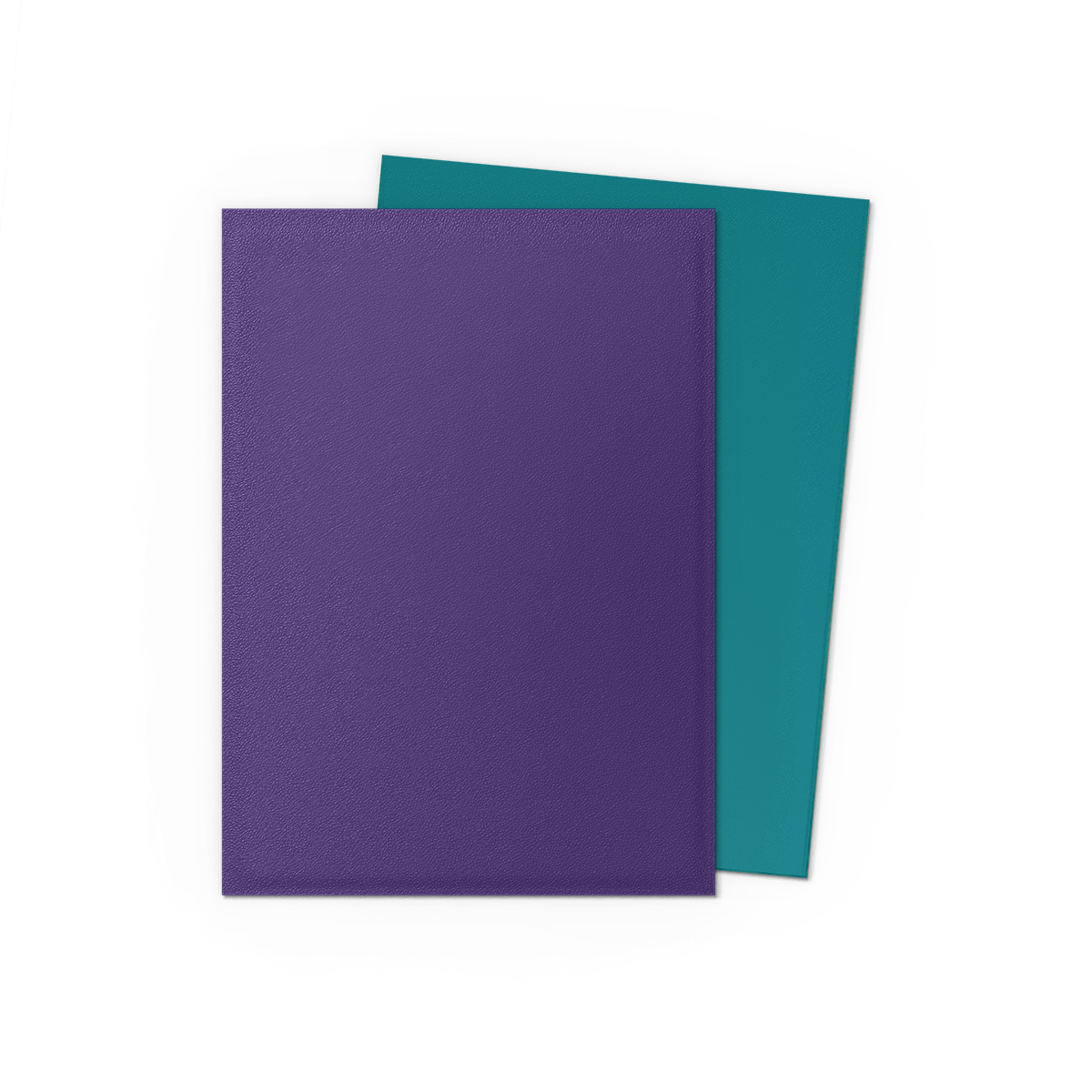 A purple and teal matte dual sleeve set. Brand: Soul & Petrol, Item: Matte Dual Sleeves.