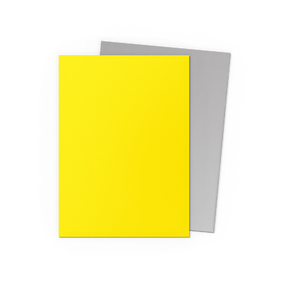 A Yellow and Silver Matte Dual Sleeve. Brand: Not Specified, Item: Yellow & Silver - Matte Dual Sleeves.