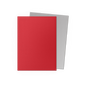 A red and silver matte dual sleeve set. Brand: Unknown, Item: Crimson & Silver - Matte Dual Sleeves.