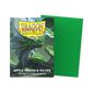 A green and silver Dragon Shield Matte Dual Sleeves deck box with a dragon illustration.