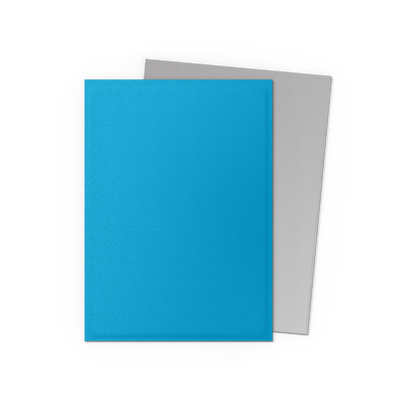 A Sky Blue & Silver Matte Dual Sleeves. Brand: Not Specified, Item: Sky Blue & Silver - Matte Dual Sleeves.