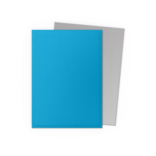 A Sky Blue & Silver Matte Dual Sleeves. Brand: Not Specified, Item: Sky Blue & Silver - Matte Dual Sleeves.