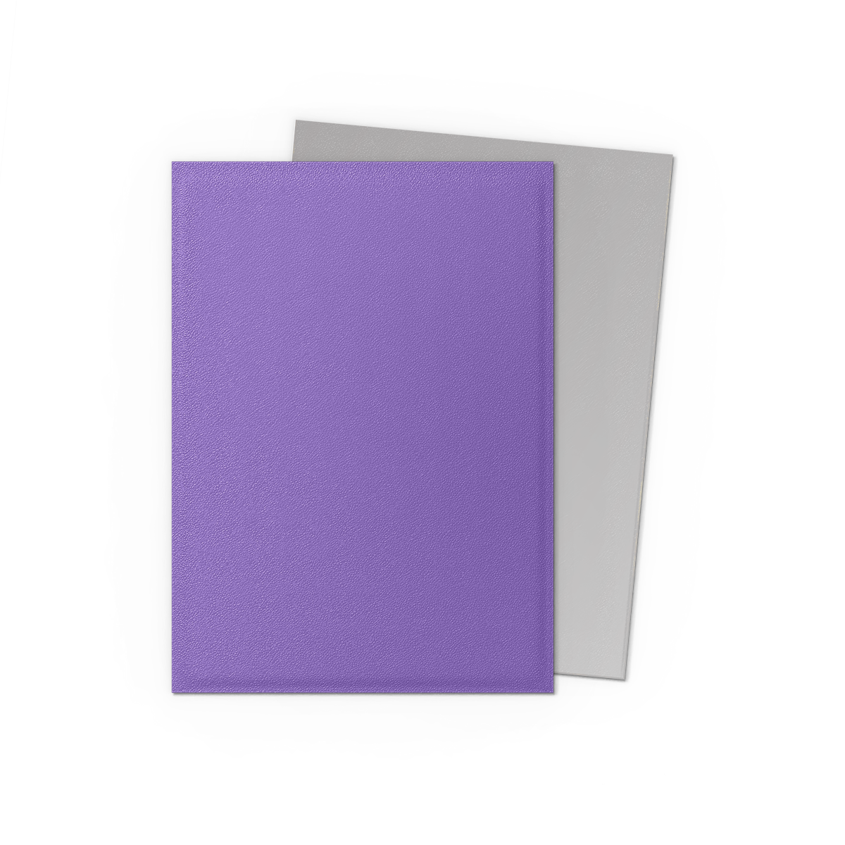 A purple and silver matte dual sleeve set. Brand: nan, Item: Nebula & Silver - Matte Dual Sleeves.