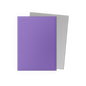A purple and silver matte dual sleeve set. Brand: nan, Item: Nebula & Silver - Matte Dual Sleeves.