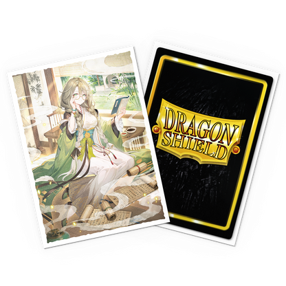 A matte art card sleeve featuring the character Kongming: Wayward Maven from Grand Archive. Brand: Dragon Shield.