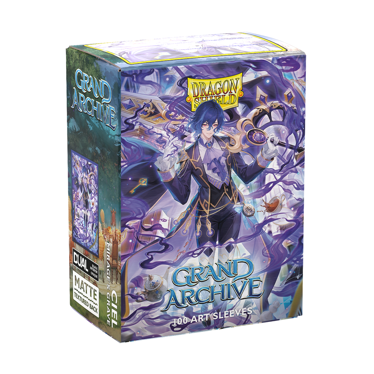A Matte Dual Art Sleeve Deck Box. Brand: Dragon Shield, Item: Grand Archive - Ciel, Mirage's Grave - Matte Dual Art Sleeves