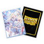 A blue and white anime-style card sleeves featuring Alice Orleane. Brand: Dragon Shield, Item: Grand Archive - Alice Orleane - Matte Dual Art Sleeves.