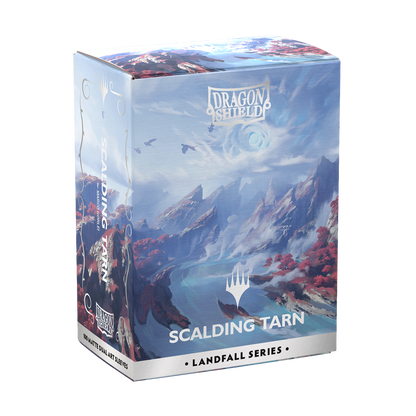 A Matte Dual Art Sleeves deck box for Scalding Tarn. Brand: Dragon Shield, Item: Landfall Series.