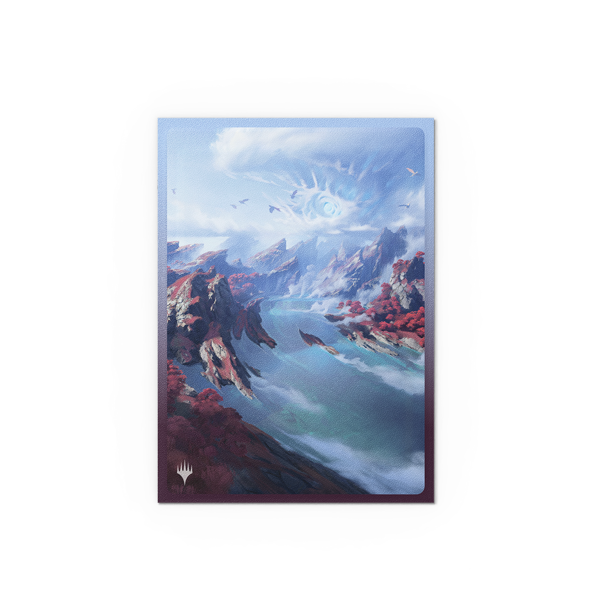 A matte dual art Magic: The Gathering card sleeve featuring the Scalding Tarn artwork. Brand: Unknown, Item: Landfall Series - Scalding Tarn - Matte Dual Art Sleeves.