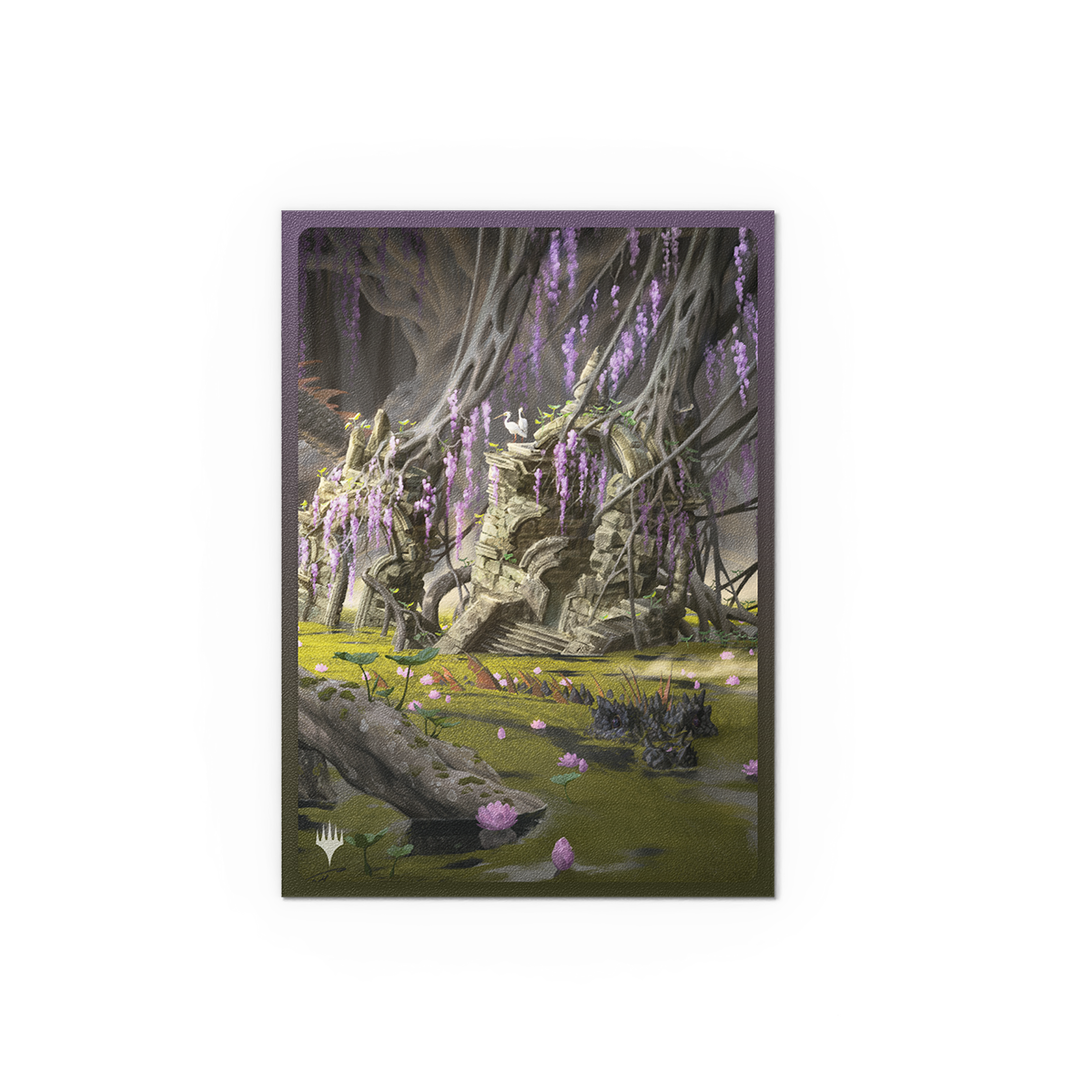 A matte dual art card sleeve featuring the Verdant Catacombs artwork from the Landfall Series.