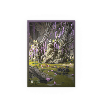 A matte dual art card sleeve featuring the Verdant Catacombs artwork from the Landfall Series.