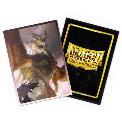 A matte dual art Dragon Shield card sleeve featuring the Ur-Dragon artwork. Brand: Dragon Shield, Item: Legendary Series - The Ur-Dragon - Matte Dual Art Sleeves.