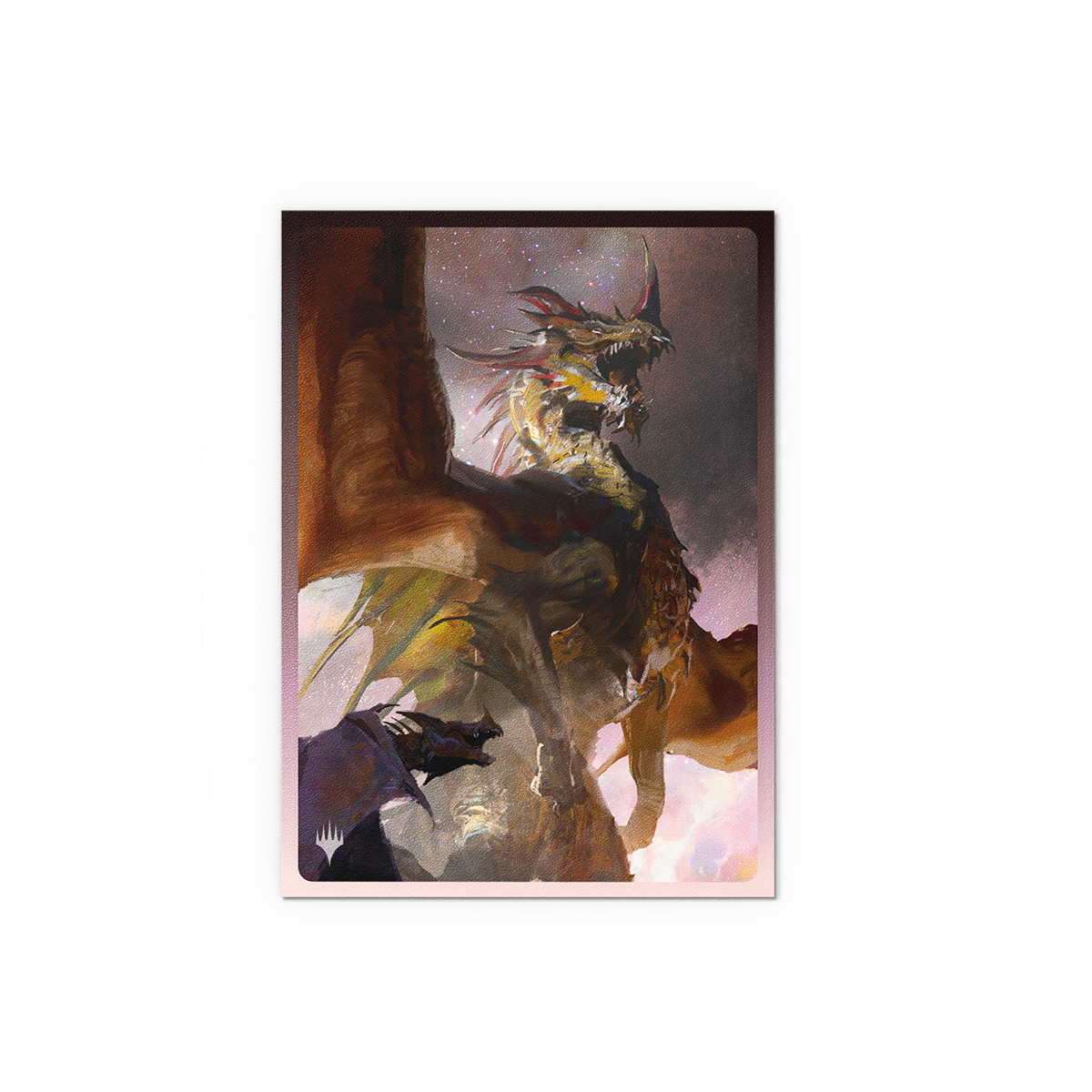 A fantasy art Dragon card sleeve. Brand: Ultra PRO, Item: Legendary Series - The Ur-Dragon - Matte Dual Art Sleeves