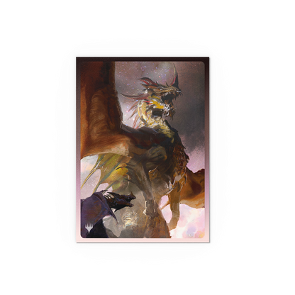 A fantasy art Dragon card sleeve. Brand: Ultra PRO, Item: Legendary Series - The Ur-Dragon - Matte Dual Art Sleeves
