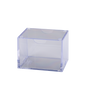 A clear plastic cube deck box. Brand: Dragon Shield (Dev), Item: Strongbox - Clear